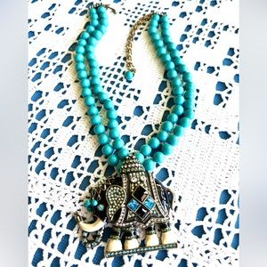Heidi Daus Michelle’s Mr. Majestic Elephante’ necklace (Elephant)